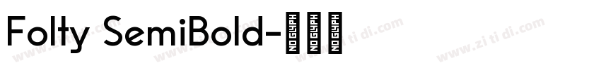 Folty SemiBold字体转换